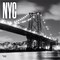 BrownTrout; New York City Black & White | 2027 12 x 24 Inch (Hanging) Monthly Square Wall Calendar | Plastic-Free; Category:Wall Calendars; Image:2